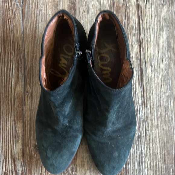 Sam Edelman black suede booties. - Picture 3 of 8